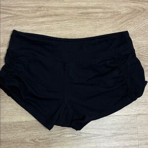 Black Dance Nylon Spandex Booty Shorts for Dance or Gymnastics